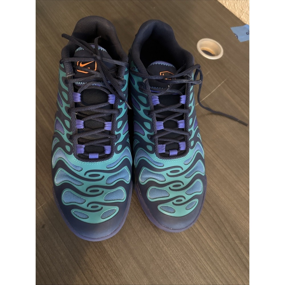 Nike Air Max Plus Drift Men's 8.5 Blue Teal Orange Tn Sneakers FD4290-400 - Picture 6 of 10